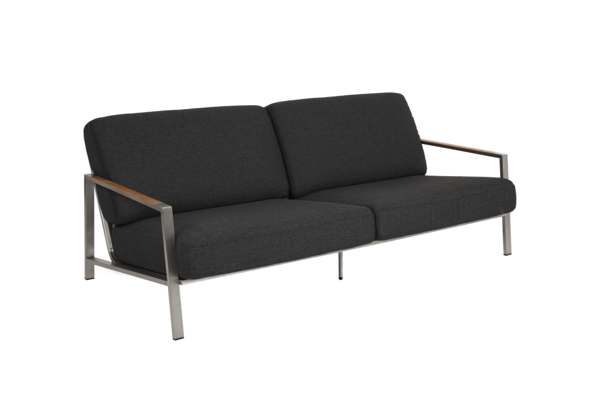 Naos 2,5-sits soffa Rostfritt stål/Nearly black - Bild 3