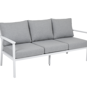 Samvaro High 3-sitssoffa Vit/Pearl grey
