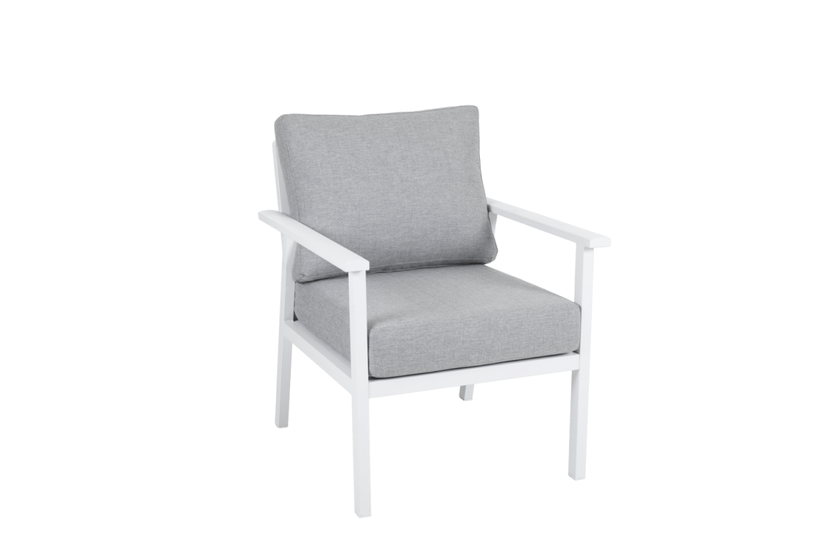 Samvaro High fåtölj Vit/Pearl grey - Bild 2