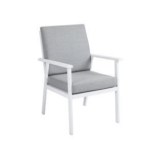 Samvaro karmstol Vit/Pearl grey