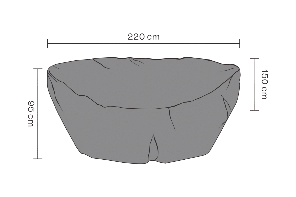 Möbelskydd solsäng Svart – Andas - Bild 2