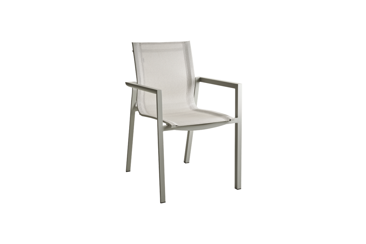 Delia karmstol Light Grey/Off-White