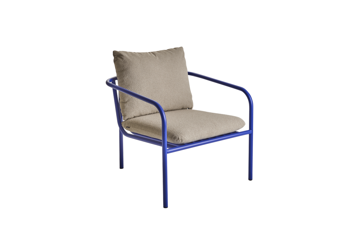 Bendt fåtölj Indigo Blue/Teddy Beige - Bild 3