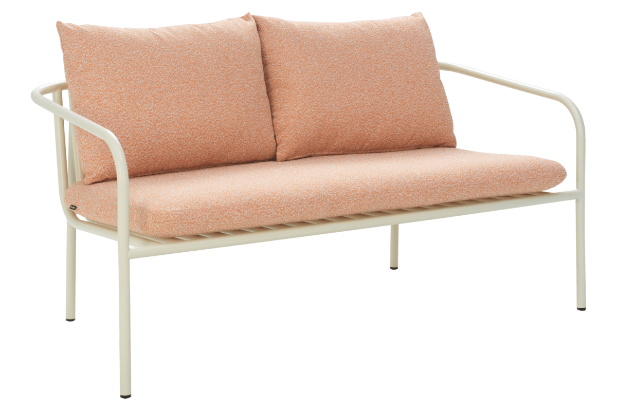 Bendt 2-sitssoffa Pearl White/Teddy Orange - Bild 2