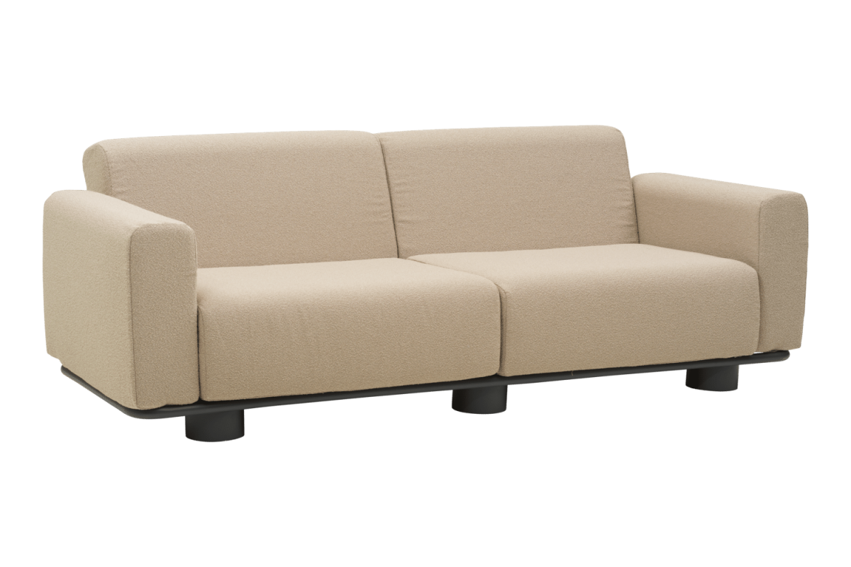 Bolster 2,5-sits soffa Antracit/Teddy Beige - Bild 3