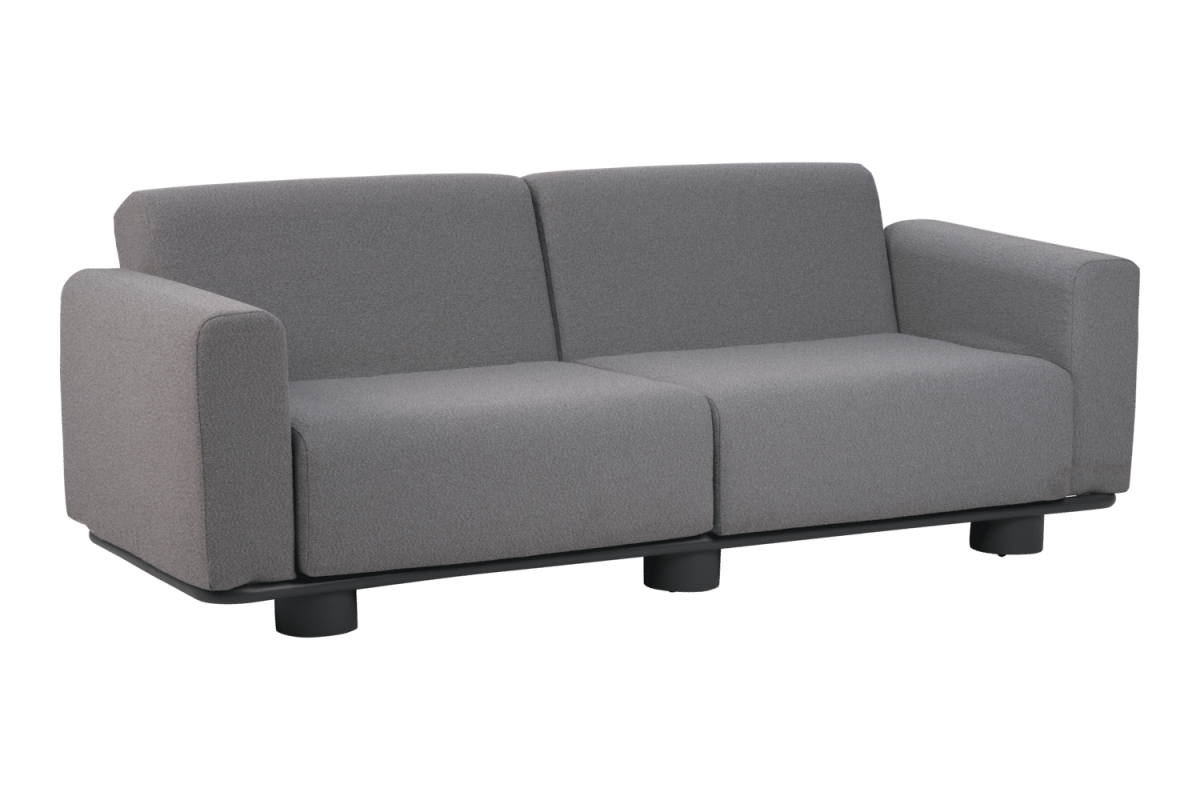 Bolster 2,5-sits soffa Antracit/Teddy Grey - Bild 2