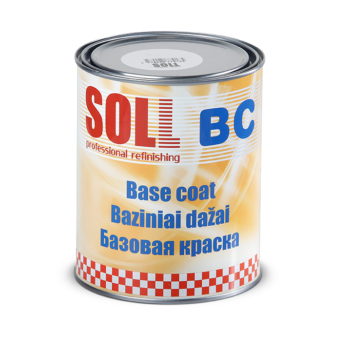 SOLL BASE COAT, lösningsmedelsbas, svart