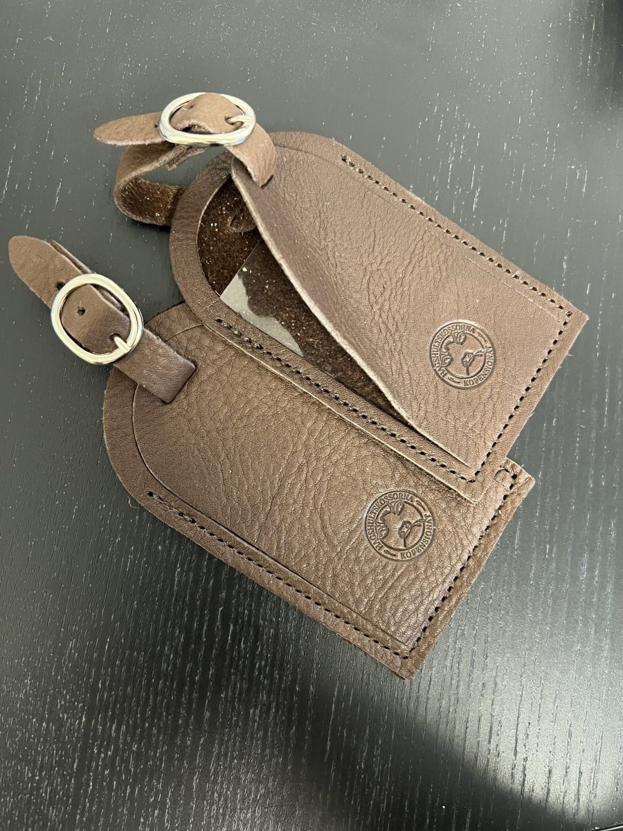 Bagage tag i skinn från våra kossor - Bild 2