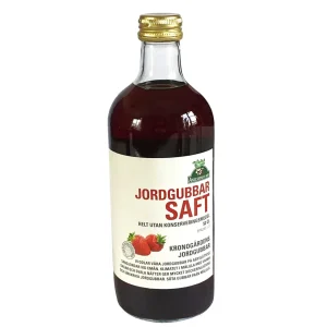 Saft av jordgubbar från Kronogården