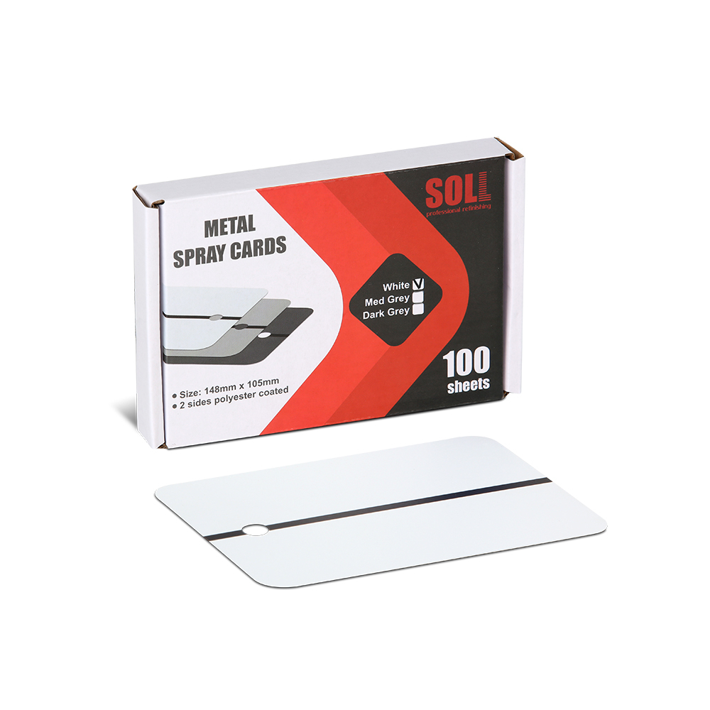 Sprayoutkort, 148mm x 105mm, vit